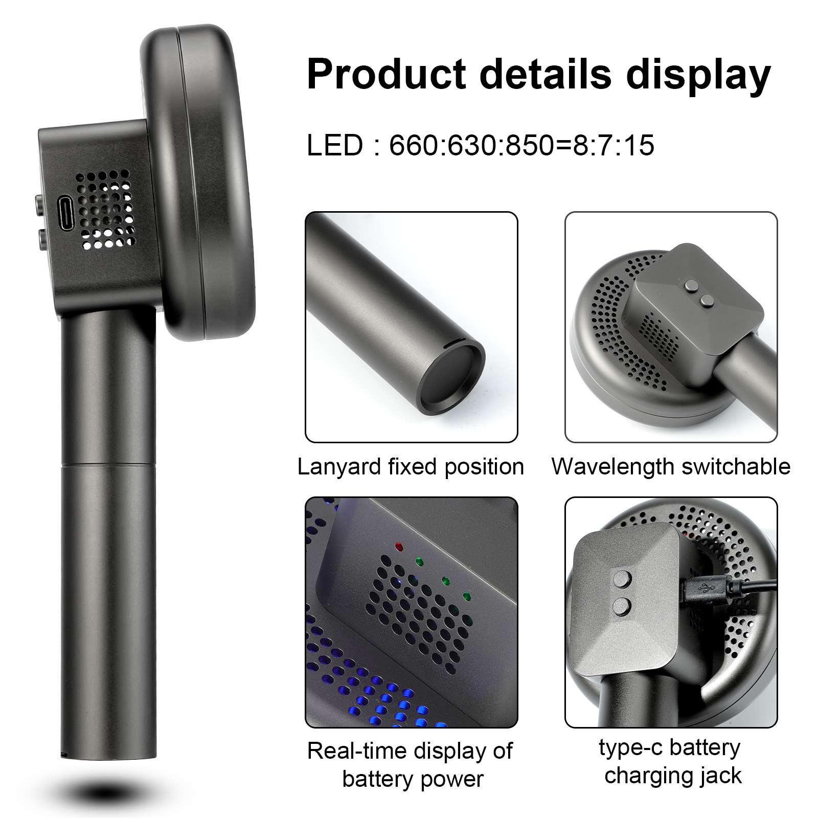Handheld Red Light Beauty Device