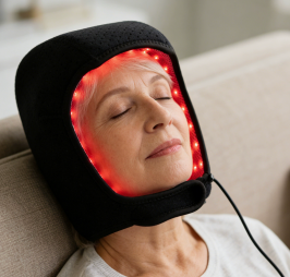 red blue light therapy cap,led scalp therapy hat,wearable light cap,scalp wellness light therapy,home led light device,5050 triple-chip LED