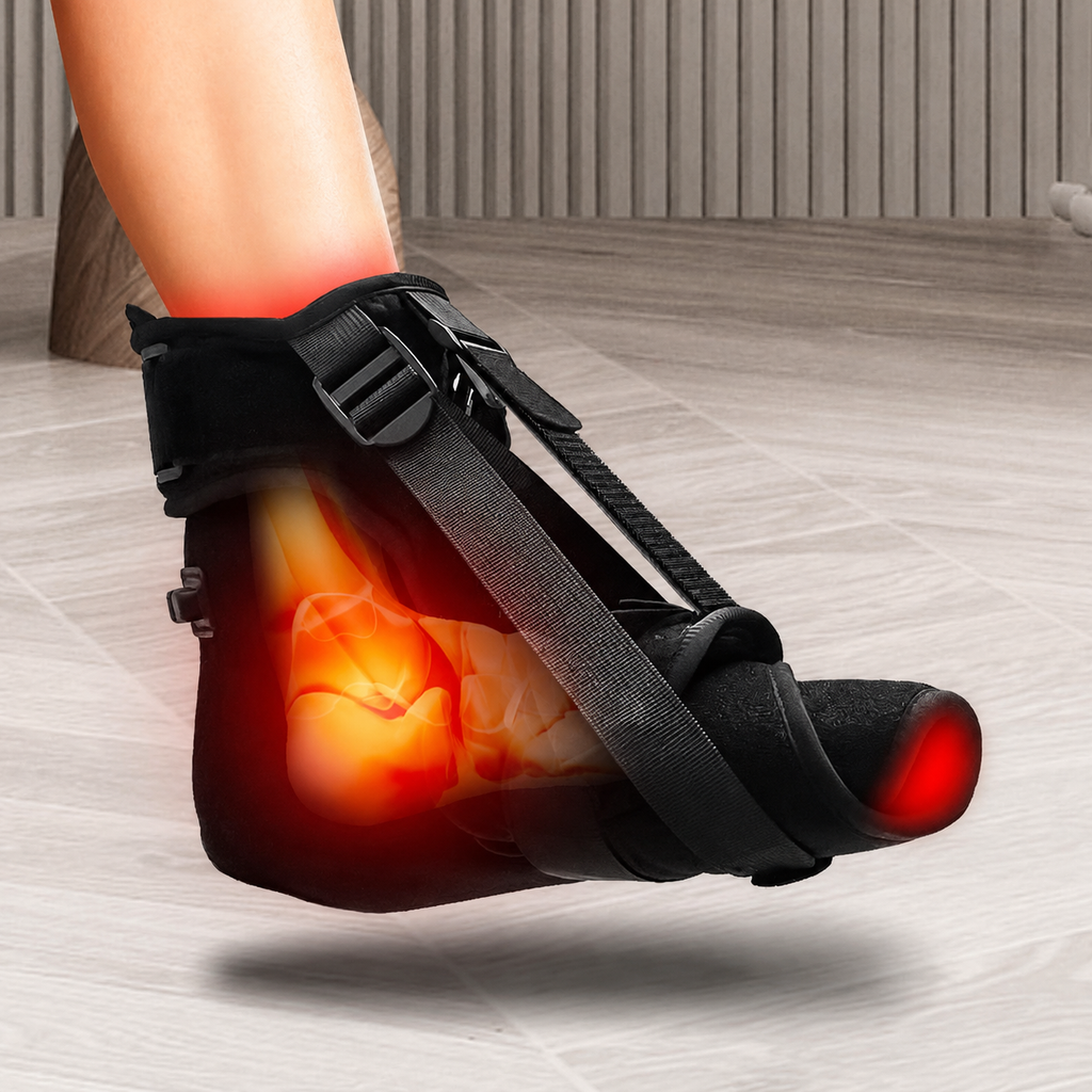 Foot wearable red light therapy wrap, 660nm 850nm infrared therapy pad for foot muscle and joint discomfort